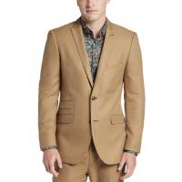 Paisley and Gray Slim Fit Peak Lapel Suit Jacket