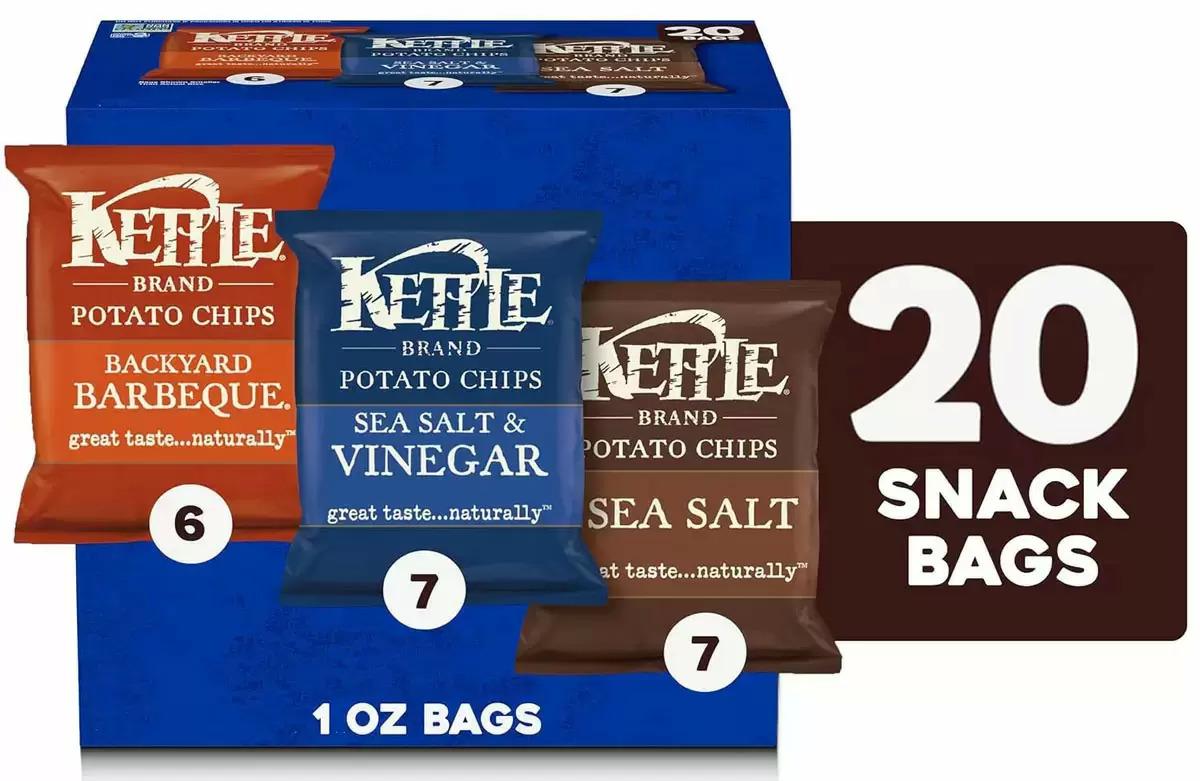 Kettle Brand Potato Chips Variety 20 Pack for $7.59