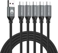 USB-C to USB-A Braided Fast Charging Cables 5 Pack