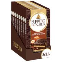 Ferrero Rocher Dark Chocolate Hazelnut Bars 8 Packfor