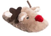 Isotoner Womens Holiday Reindeer Slippers