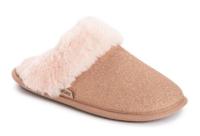 Muk Luks Womens Angled Sparkle Scuff Slipper