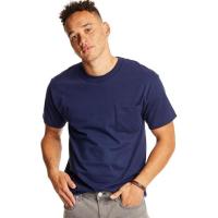 Hanes Cotton Heavyweight Pocket Large T-Shirt 2 Pack