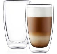 Double Wall Thermo Glass Coffee Cup 4 Set