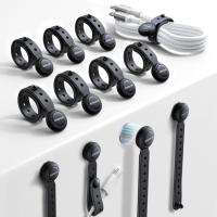 Magnetic Cable Ties with Magnet for Organizing 12 Pack