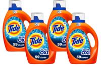 Tide Ultra Oxi Liquid Laundry Detergent 4 Pack