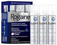 Rogaine Minoxidil Foam for Hair Loss and Regrowth 3 Months