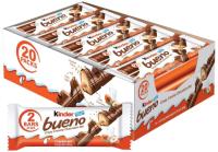 Kinder Bueno Milk Chocolate and Hazelnut Cream 20 Pack