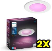 Philips Hue White and Color Ambiance LED Recessed Light 2 Pack