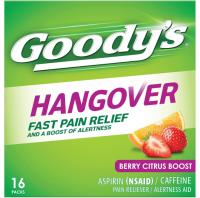 Goodys Hangover Powders Dissolve Packs Berry Citrus 16 Pack