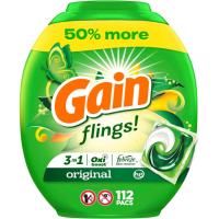 Gain Flings Laundry Detergent Pacs 112 Pack