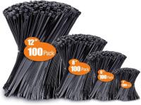 Zip Ties Assorted Sizes 400 Pack