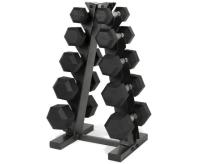 150Lbs CAP Coated Rubber Hex Dumbbell Weight Set