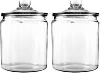 Anchor Hocking Heritage Hill 1/2 Gallon Glass Jar 2 Pack