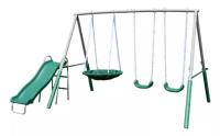 The Swing Company Northridge Metal Swing Set with Saucer Swing