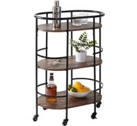 Honey Can Do 3-Tier Rolling Bar and Serving Cart