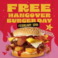 Hangover Burger at Carls Jr on February 10th