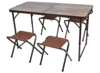 Ozark Trail Durable Steel and Aluminum Table and Stools