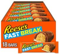 Reeses Fast Break Peanut Butter Nougat Candy Bars 18 Pack