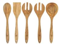 Pioneer 5-Piece Olivewood Kitchen Cooking Utensil Tool Set