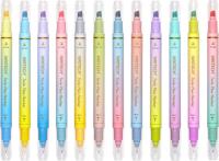 Writech Dual Tip Highlighter Markers 12 Pack