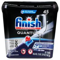 Finish Quantum Dishwasher Detergent 45 Count + Cash