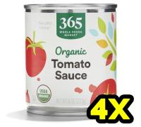 Whole Foods Market Sauce Tomato Organic 4 Pack