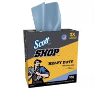 Heavy-Duty Blue Shop Towels Cleaning Wipes