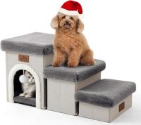 Cat and Dog Stairs for Small Pets with Storage and Condo