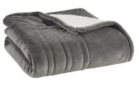 Serta Plush To Sherpa Heated Electric Throw Blanket