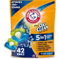 Arm and Hammer Plus OxiClean 5-in-1 Laundry Detergent 42 Power Paks