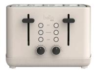 Bella Pro 4-Slice Toaster with Extra Wide Slots