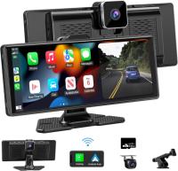 Accfly 4K Dashcam + HD IPS Car Screen Apple Carplay and Android