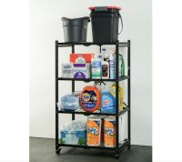 Armadillo Tough Collapsible Medium 4-Tier Metal Storage Shelf