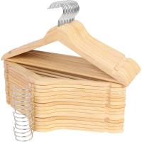 Solid Wooden Hangers by Rosos 20 Pack