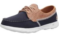 Skechers Womens Go Walk Lite Boat Shoe Navy