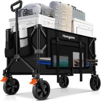 Collapsible 140L Folding Wagon Cart by Homgava