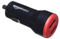Amazon Basics 24W 2-Port USB-A Car Charger