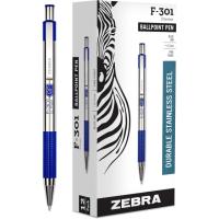 Zebra Pen F-301 Retractable Ballpoint Pen 12 Pack