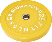 35lbs Olympic Bumper Plate Weight Plates with Steel Hub