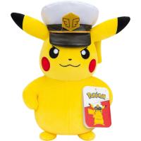 Pokemon Captain Pikachu Plush 8in
