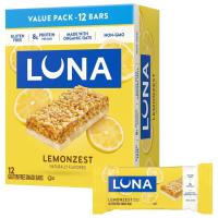 Luna Bar LemonZest Protein Bars 12 Pack