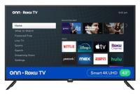 43in Onn 4K UHD LED Roku Smart TV