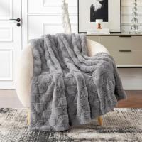 Cozy Bliss Faux Fur Textured Throw Blanket