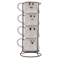 Halloween Ghost Mug Stack