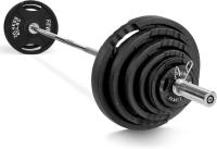 Fitvids Olympic Cast Iron Barbell Set