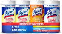 Lysol Disinfecting Wipes 4 Pack