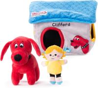 Clifford the Big Red Dog and Emily Cozy Squaky Dog Toy