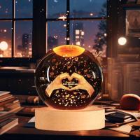 Crystal Heart Sign Ball Lamp
