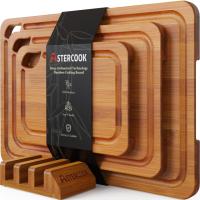 Astercook 4-Pieces Wood Cutting Board